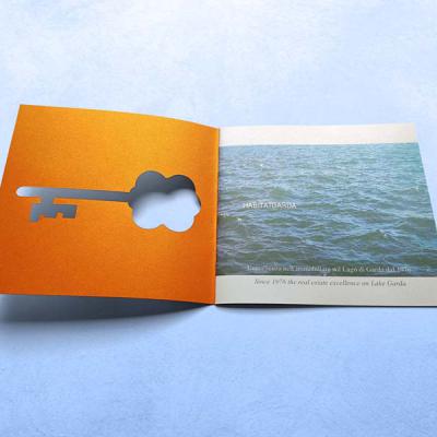 Booklet with die-cut cover