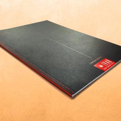 Company profile con rilegatura con punto Singer