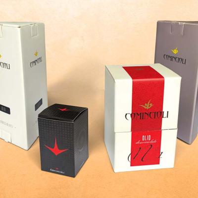 Scatole per bottiglie olio